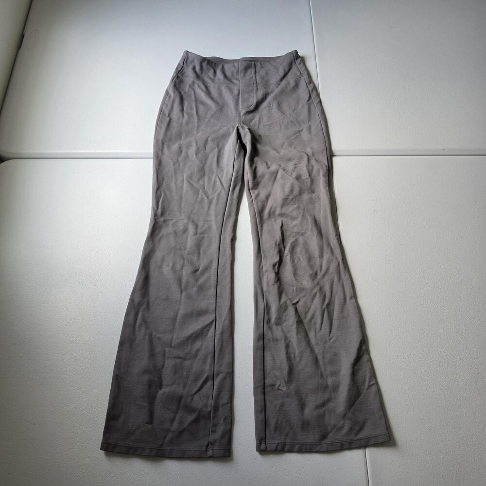 Halara Pants Womens XS Petite Gray Flare Leg Knit Sweatpants Pockets Yoga